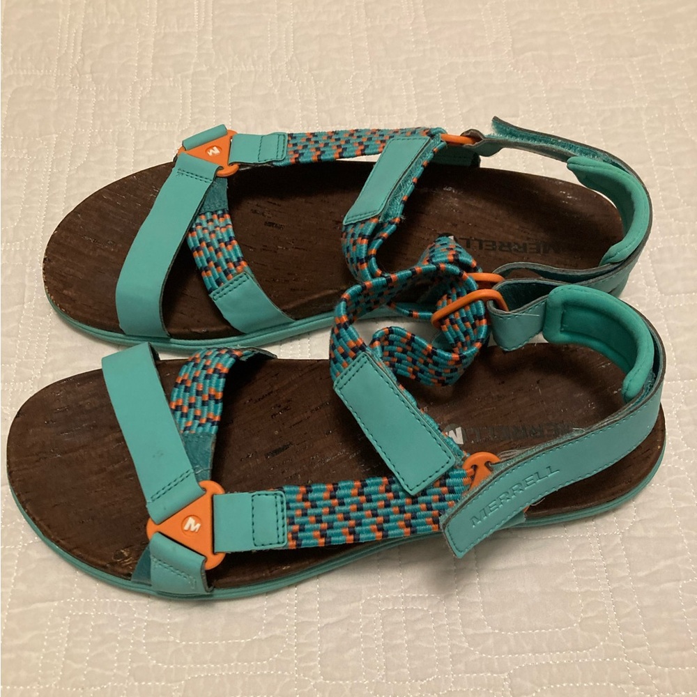 Turquoise Merrell Performance Footware